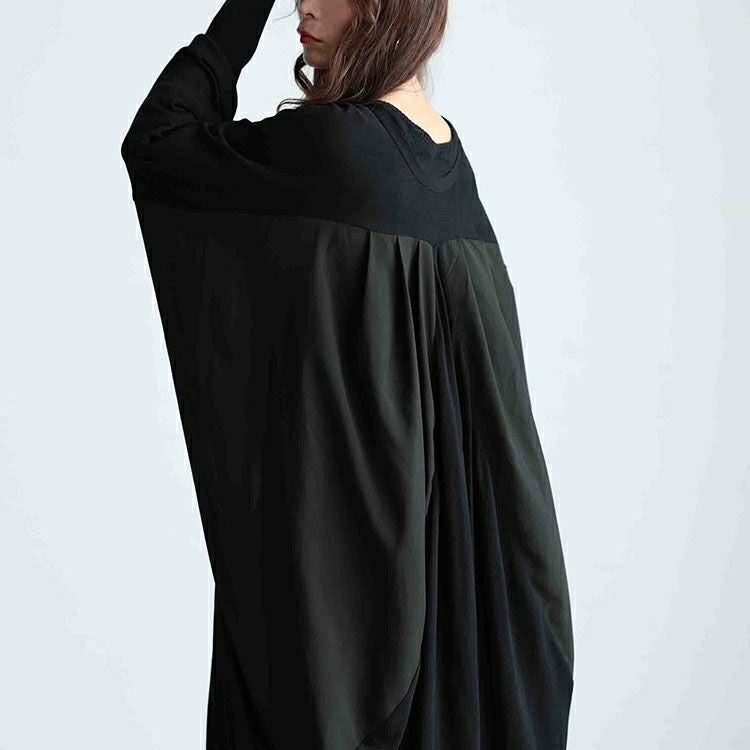 大きいサイズ レディース 異素材ドルマンロングカーデガン　sw-0580