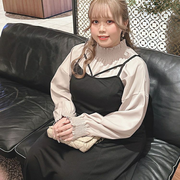 大きいサイズ レディース マーメイドキャミワンピース　fem-435