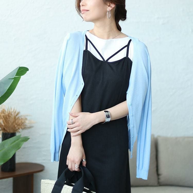 大きいサイズ レディース マーメイドキャミワンピース　fem-435 ブラック