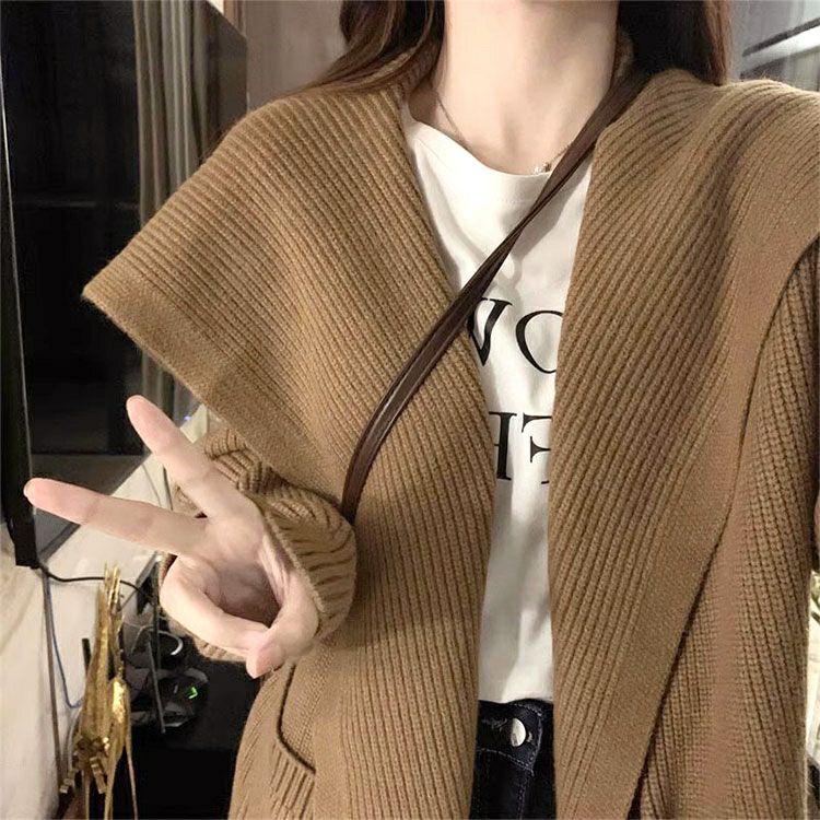 大きいサイズ レディース 編み地切替えニットコーディガン　sn-00005