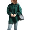 大きいサイズ レディース ビッグシルエットロングパーカー　fem-445 グリーン