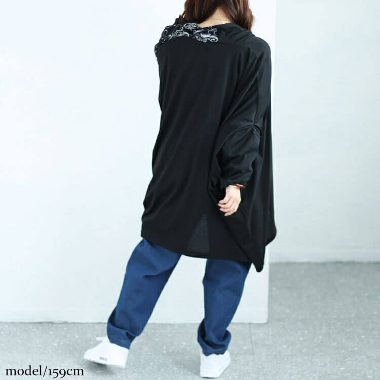 大きいサイズ レディース ドルマンアシメカーディガン　fem-440