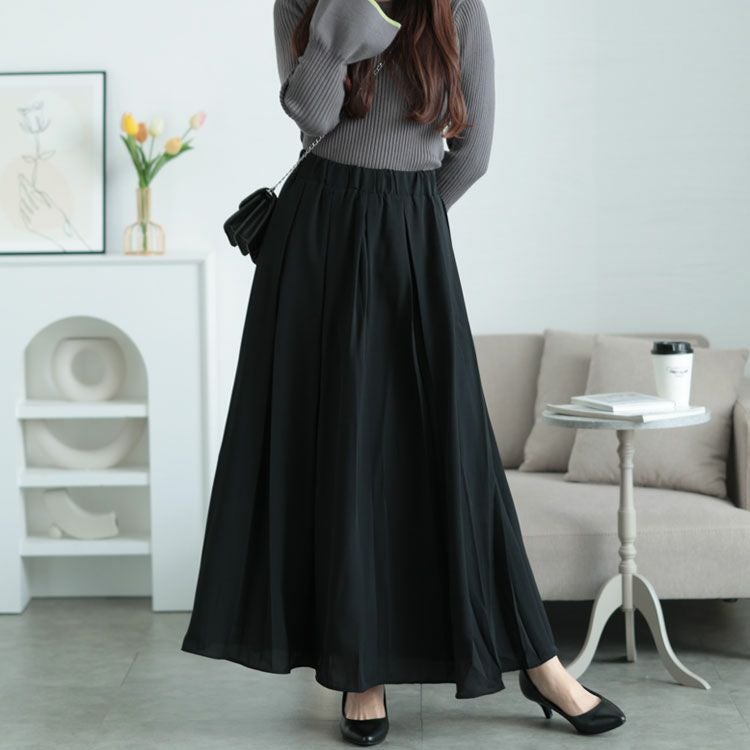 大きいサイズ レディース フレアプリーツスカート　jp488