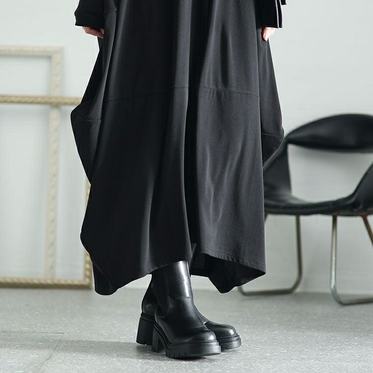 大きいサイズ レディース ボリュームコクーンワンピース　kt-7824510