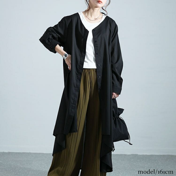 大きいサイズ レディース フィッシュテールVネックワンピース　nw-24003