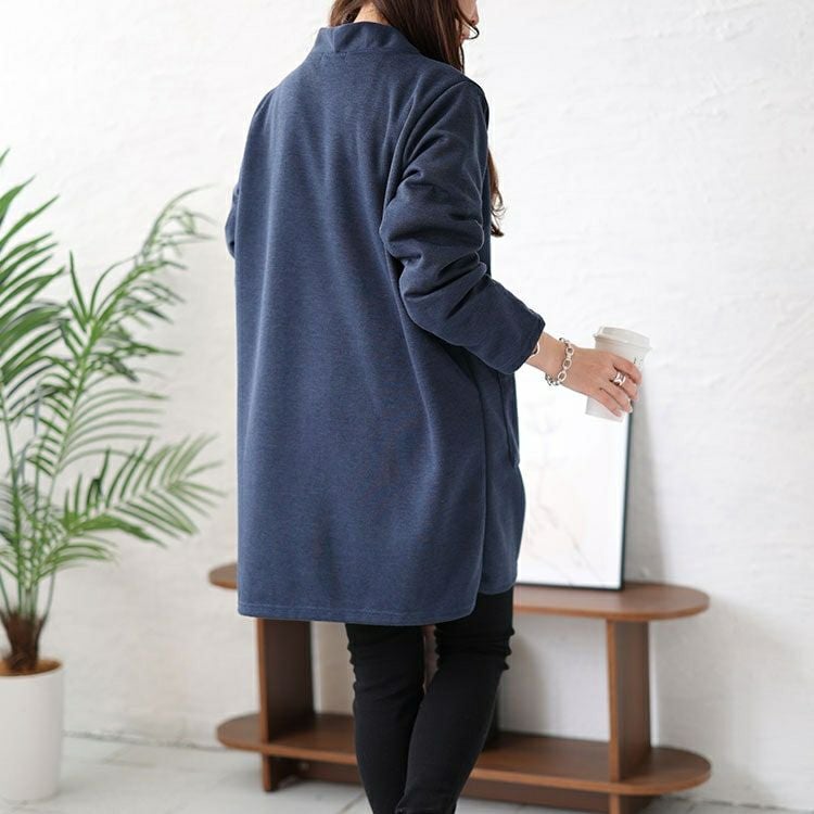 大きいサイズ レディース ロング丈トッパーカーディガン　cast-5542026