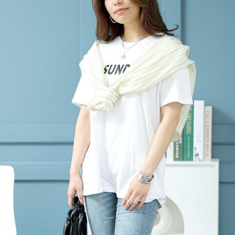 大きいサイズ レディース ロゴTシャツ　goldy-1457 【メール便可】