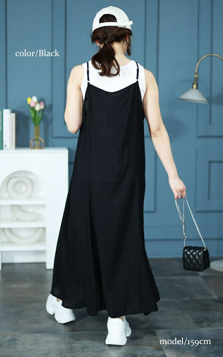 大きいサイズ レディース プリンセスラインキャミワンピース　fem-469