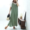 大きいサイズ レディース プリンセスラインキャミワンピース　fem-469 グリーン
