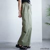 大きいサイズ レディース ハイパージャージーリラックスストレートパンツ　tkb-141564328 カーキ