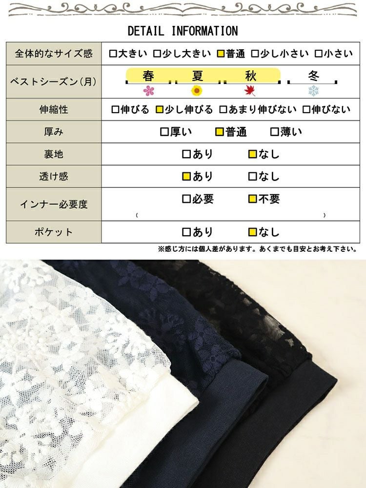 大きいサイズ レディース シアーレース袖切り替えスクエアネックTシャツ　mncut-142024