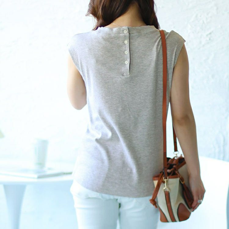 大きいサイズ レディース フレンチスリーブVネックリブトップス　wk-0429 【メール便可】