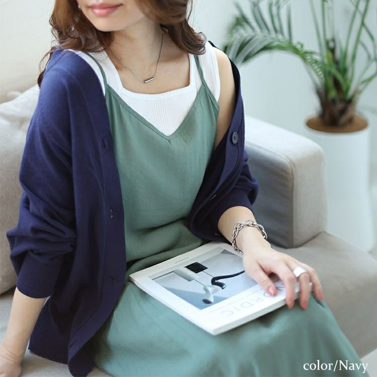 大きいサイズ レディース キーネックドルマンカーディガン　wn-0206