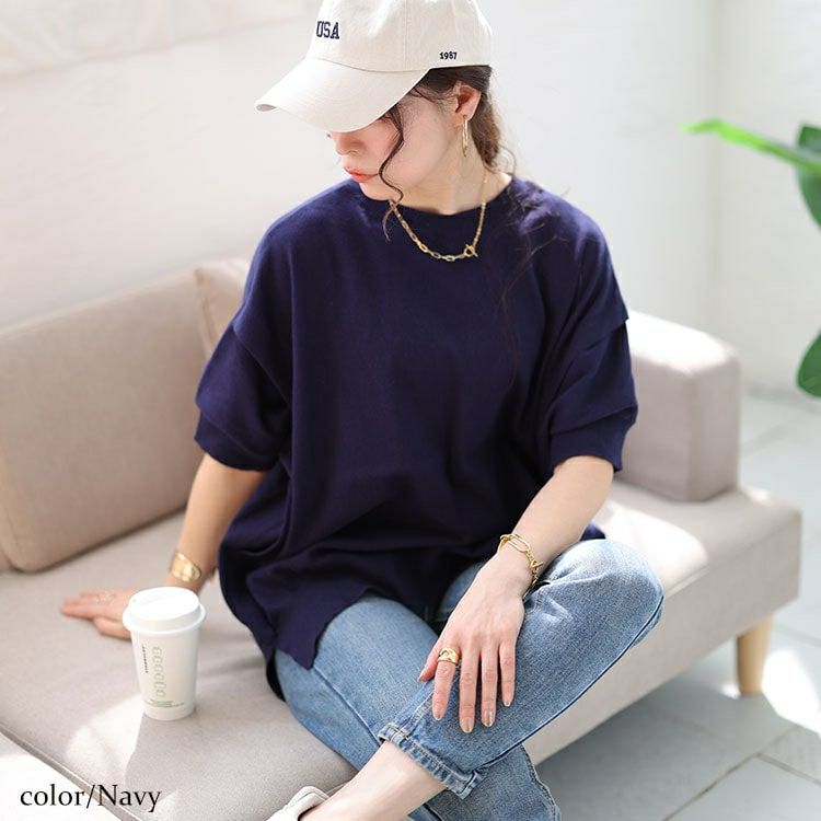 大きいサイズ レディース カットアウトスリーブラウンドネックニット　wn-0183 【メール便可】