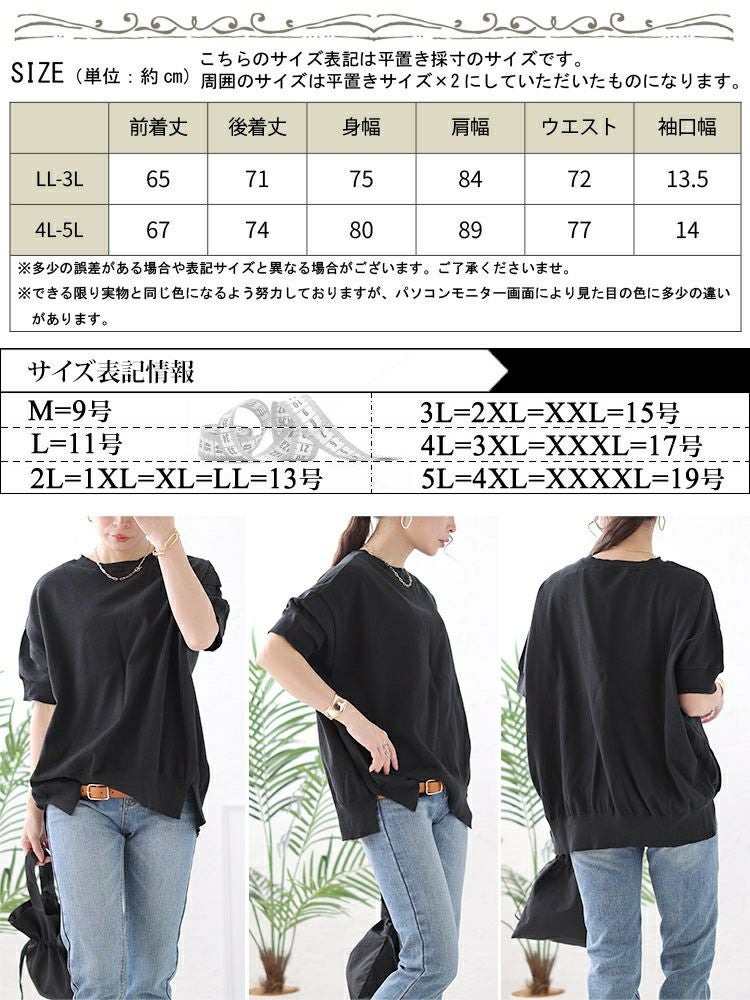 大きいサイズ レディース カットアウトスリーブラウンドネックニット　wn-0183 【メール便可】