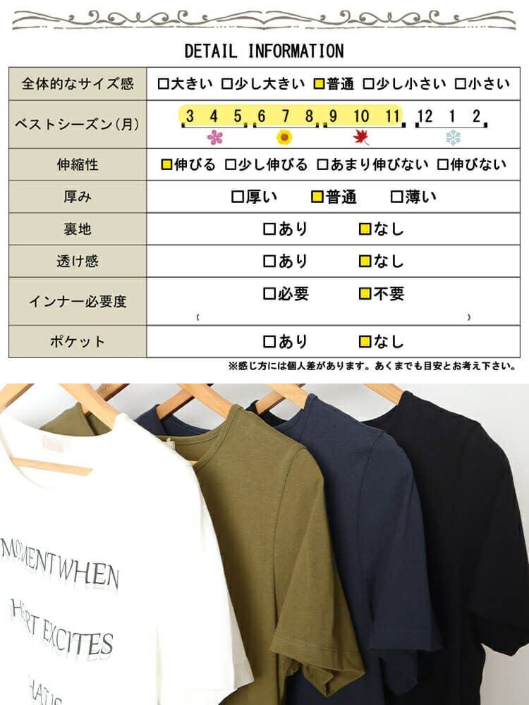 大きいサイズ レディース シャドーロゴチュニックTシャツ　cast-5544002 【メール便可】