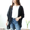 大きいサイズ レディース シアードルマンカーディガン　wn-0181 【メール便可】 ブラック