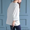 大きいサイズ レディース ボートネック7分袖ドルマンTシャツ　wk-0470 【メール便可】 オフホワイト
