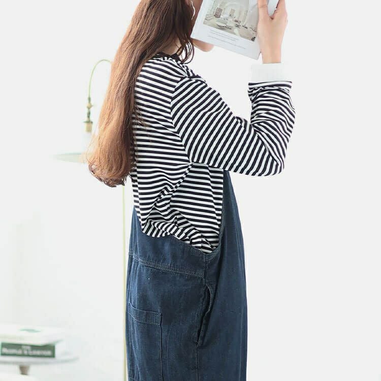 大きいサイズ レディース デニムキャミオールインワン　wd-0372