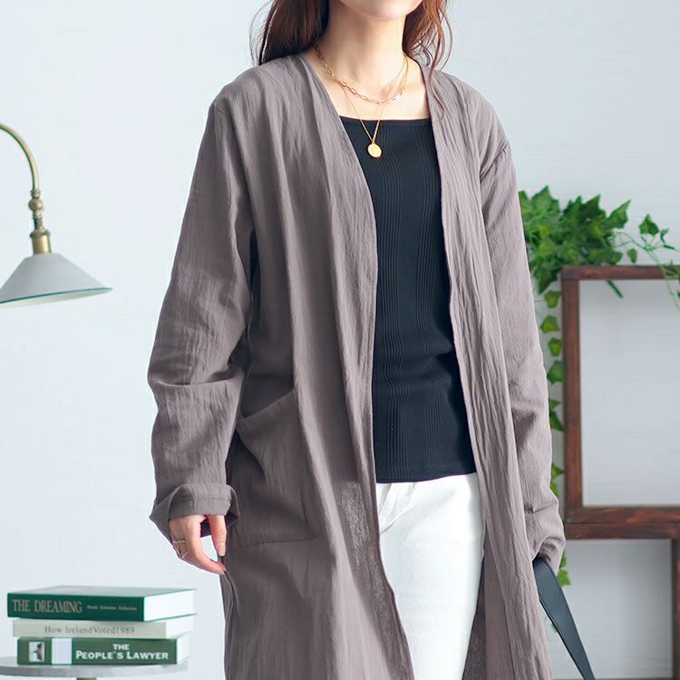 大きいサイズ レディース トッパーロングカーディガン　goldy-1452 【メール便可】