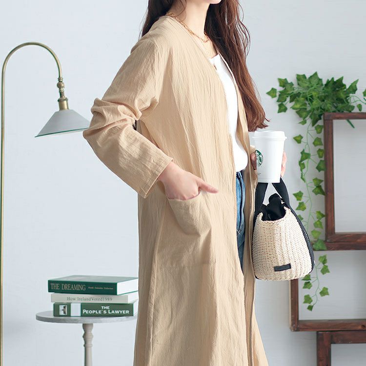 大きいサイズ レディース トッパーロングカーディガン　goldy-1452 【メール便可】