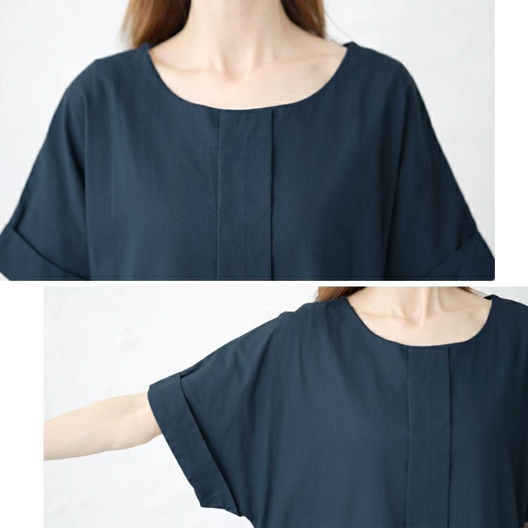 大きいサイズ レディース コットンマキシ丈ワンピース　goldy-1451