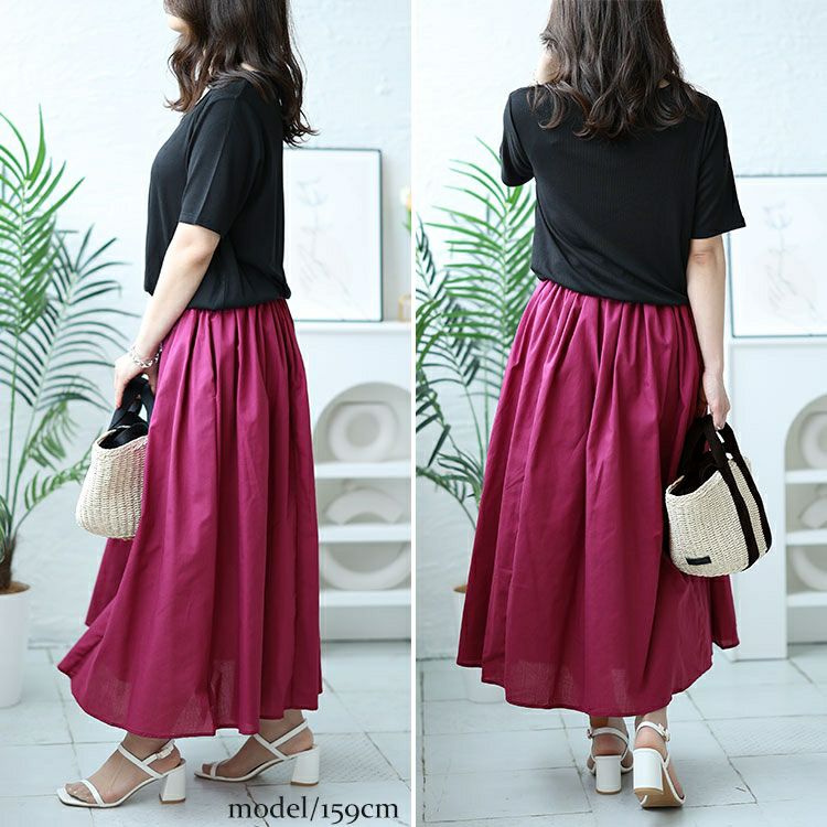 大きいサイズ レディース ダイヤモンドネックドッキングリブワンピース　nw-24021