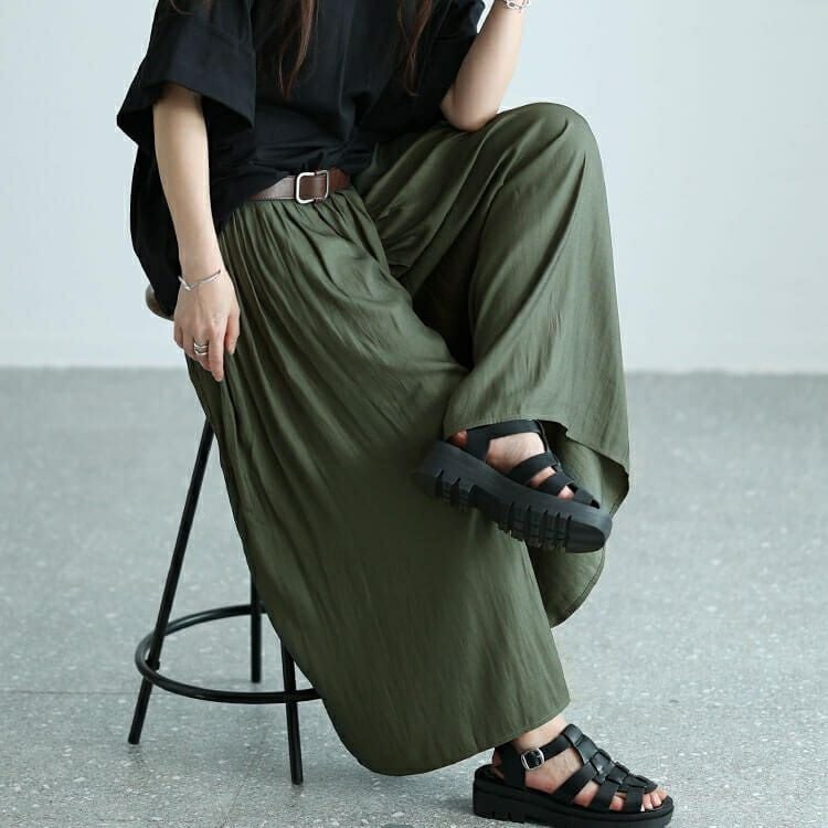 大きいサイズ レディース ラップギャザースカーチョ　nw-24011