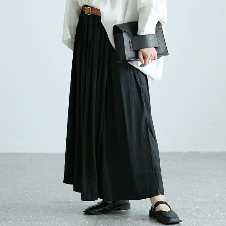 大きいサイズ レディース ラップギャザースカーチョ　nw-24011