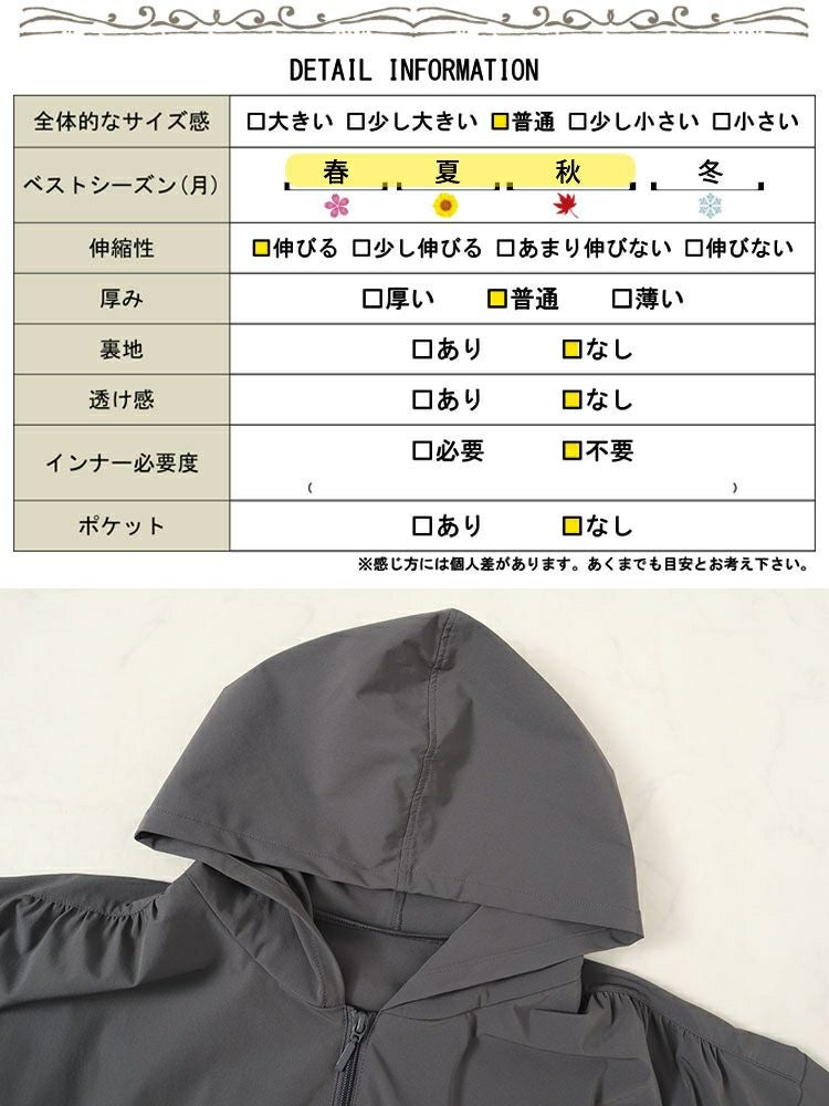 大きいサイズ レディース ウエストドロストラッシュガードパーカー　mncut-548305