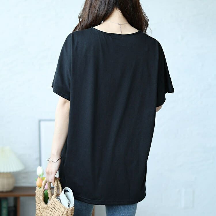 大きいサイズ レディース フラワーレース切替えドルマンプルオーバー　cast-5544024 【メール便可】