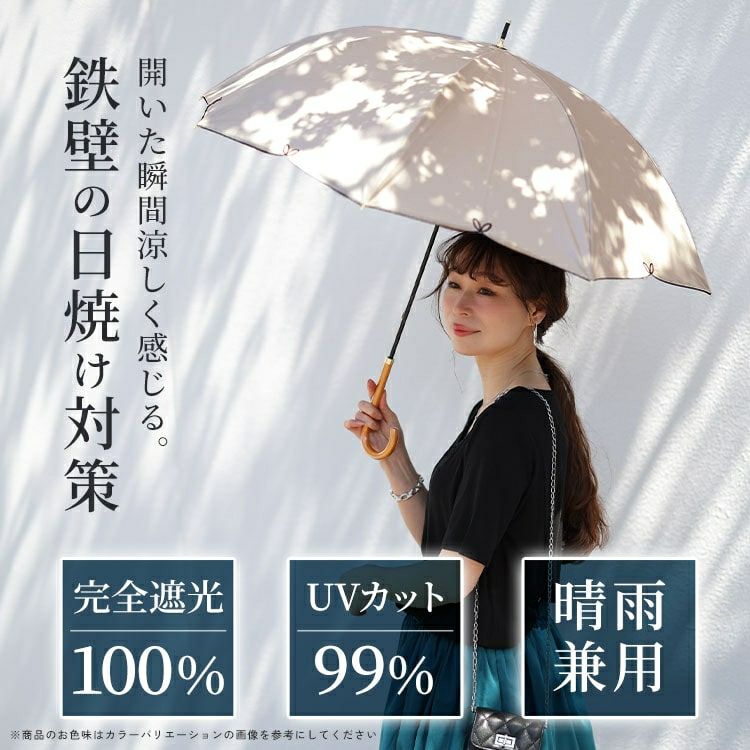 大きいサイズ レディース UV99％フルール55cm晴雨兼用傘　map-914049