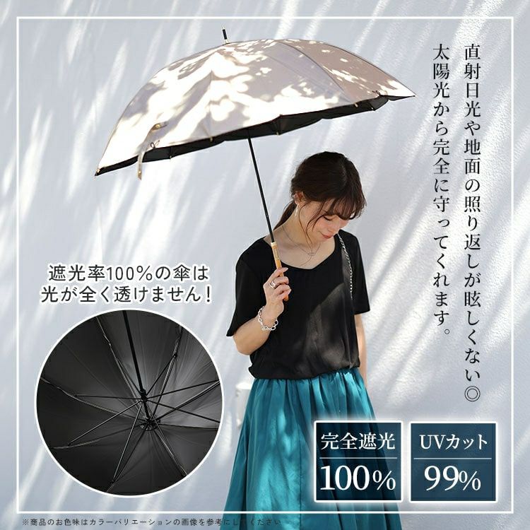 大きいサイズ レディース UV99％フルール55cm晴雨兼用傘　map-914049