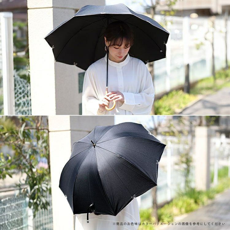 大きいサイズ レディース UV99％フルール55cm晴雨兼用傘　map-914049