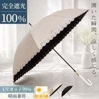 大きいサイズ レディース UV99％カットスイートフラワー58cm晴雨兼用傘　map-914053