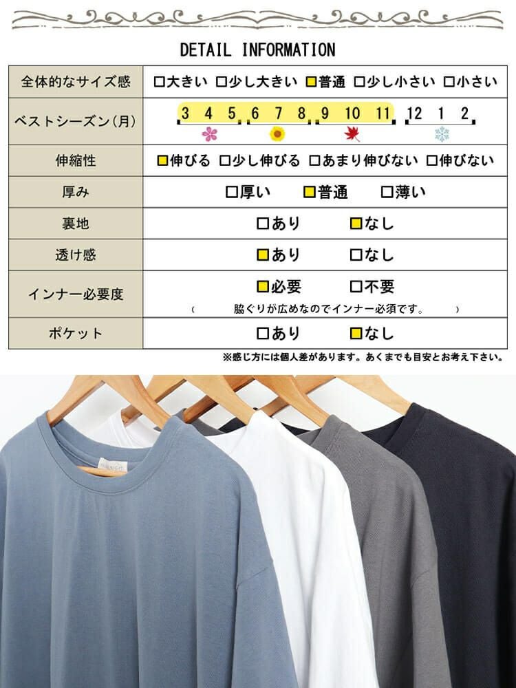大きいサイズ レディース サイドスリットビッグTシャツ　map-27