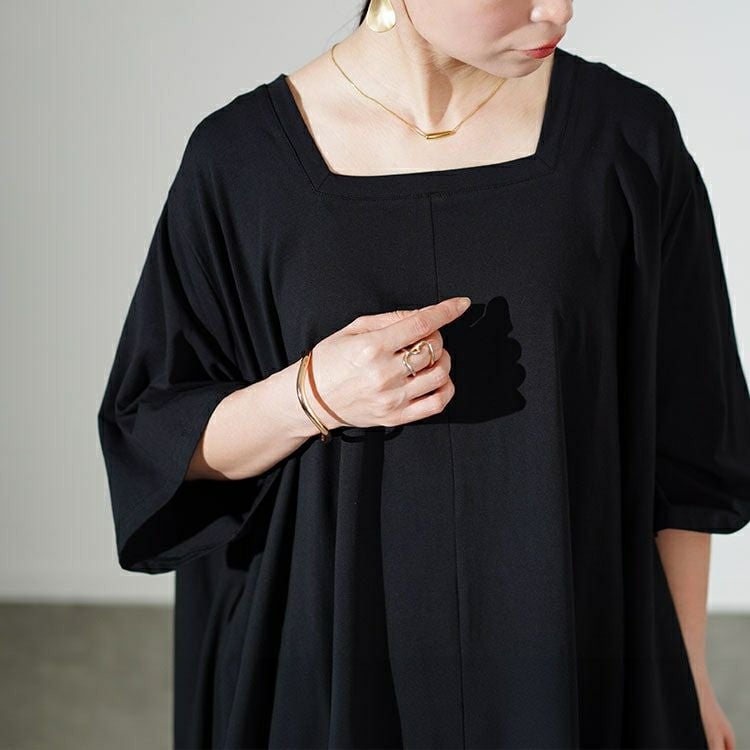 大きいサイズ レディース 接触冷感コクーンワンピース　kt-7824600