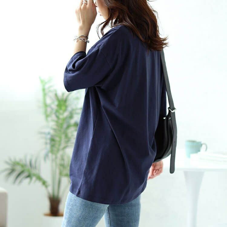 大きいサイズ レディース ロゴコットンTシャツ　cros-130308 【メール便可】