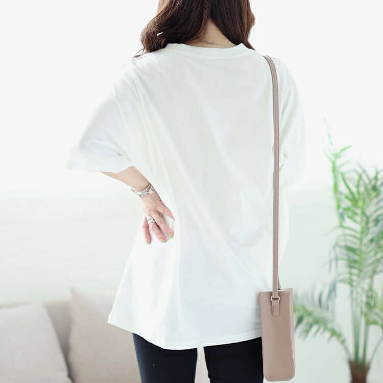 大きいサイズ レディース サガラ刺繍フラワーコットンTシャツ　cros-130276 【メール便可】