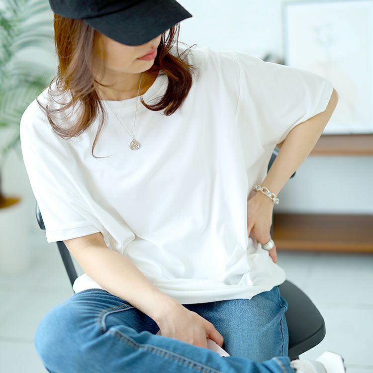 大きいサイズ レディース ストレッチドルマントップス　goldy-1481 【メール便可】