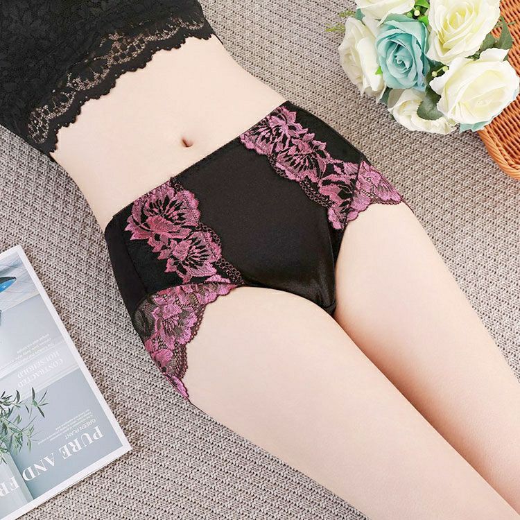 大きいサイズ レディース ハイウエストストレッチ花柄ショーツ　goldy-1485 【メール便可】