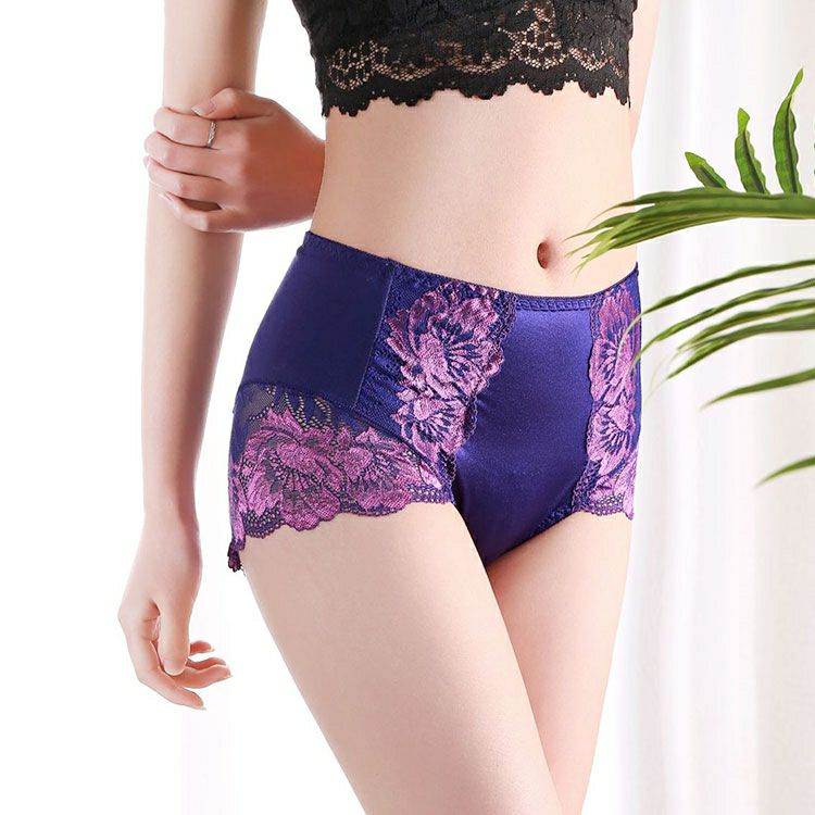 大きいサイズ レディース ハイウエストストレッチ花柄ショーツ　goldy-1485 【メール便可】