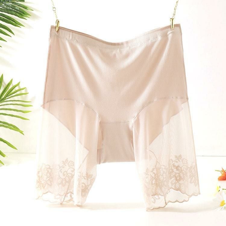 大きいサイズ レディース 股ズレ防止メッシュパンツ　goldy-1488 【メール便可】 ベージュ