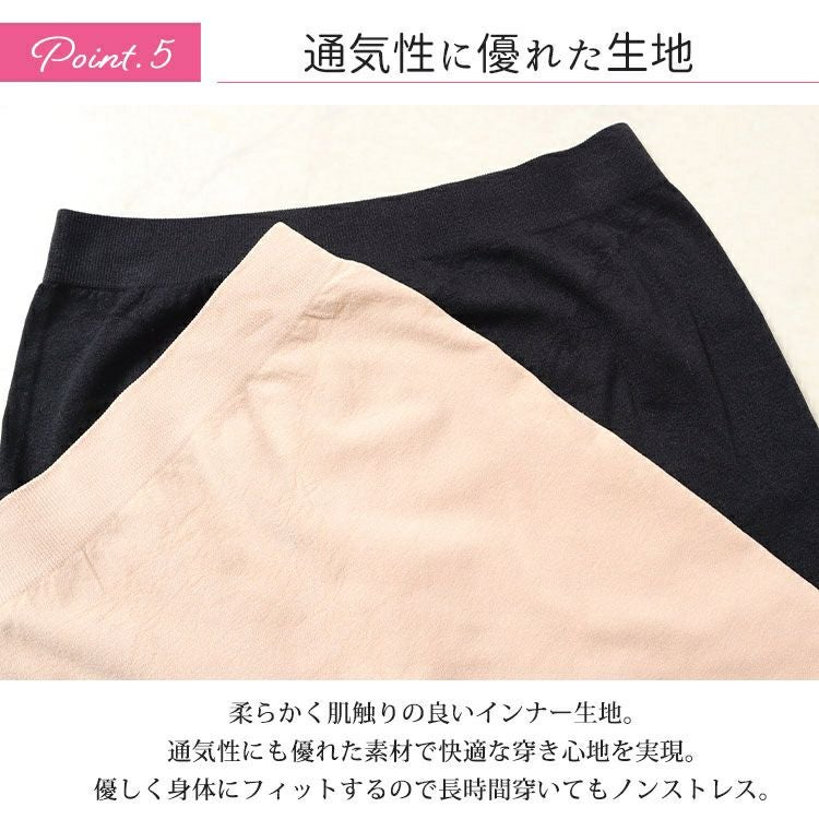 大きいサイズ レディース 股ズレ防止3分丈パンツ　goldy-1489 【メール便可】