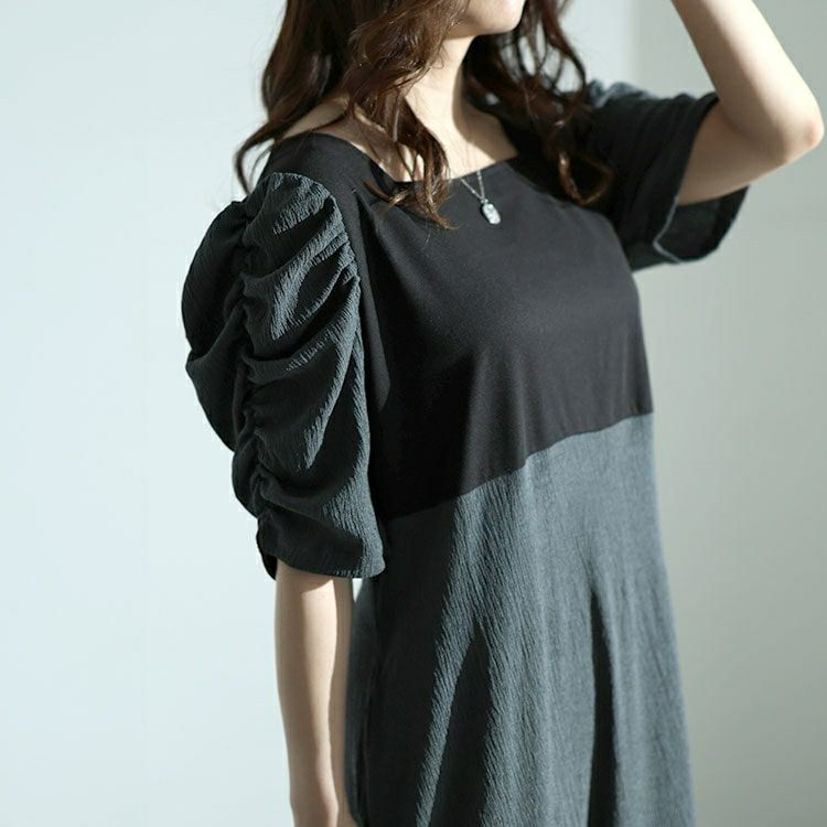 大きいサイズ レディース パワショルドッキングワンピース　maru-30014