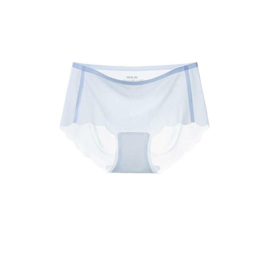 大きいサイズ レディース 接触冷感シームレスショーツ　goldy-1496 【メール便可】 ブルー