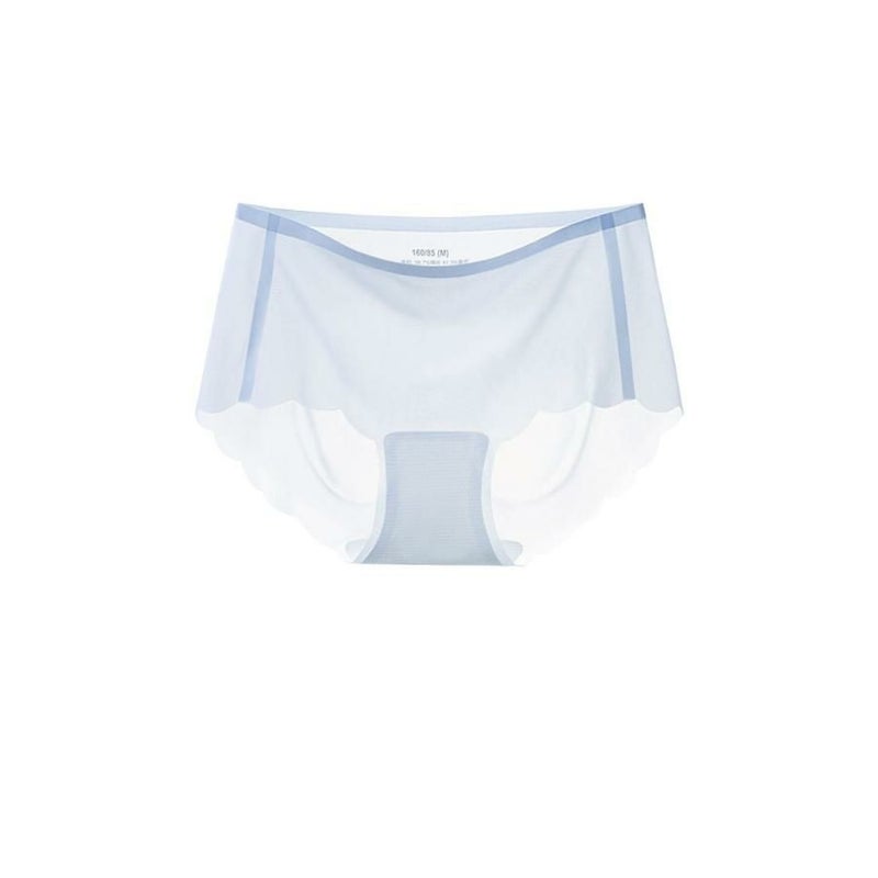 大きいサイズ レディース 接触冷感シームレスショーツ　goldy-1496 【メール便可】 ブルー