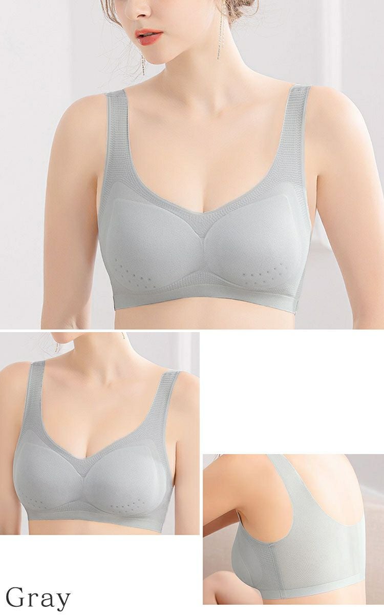 大きいサイズ レディース 極薄シームレスブラジャー　goldy-1494