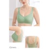 大きいサイズ レディース 極薄シームレスブラジャー　goldy-1494 グリーン
