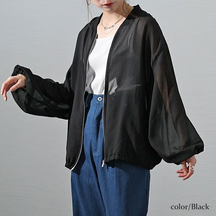 大きいサイズ レディース MA-1風シアーブルゾン　plan-3800237